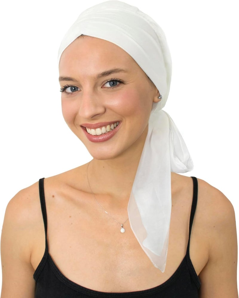 CAPLORD Head Scarf for Women Skull Cap Chemo Patients Headwear Cancer Hair Loss Scarf Headwrap Cover Hat Turban Covering Wrap - Image 1